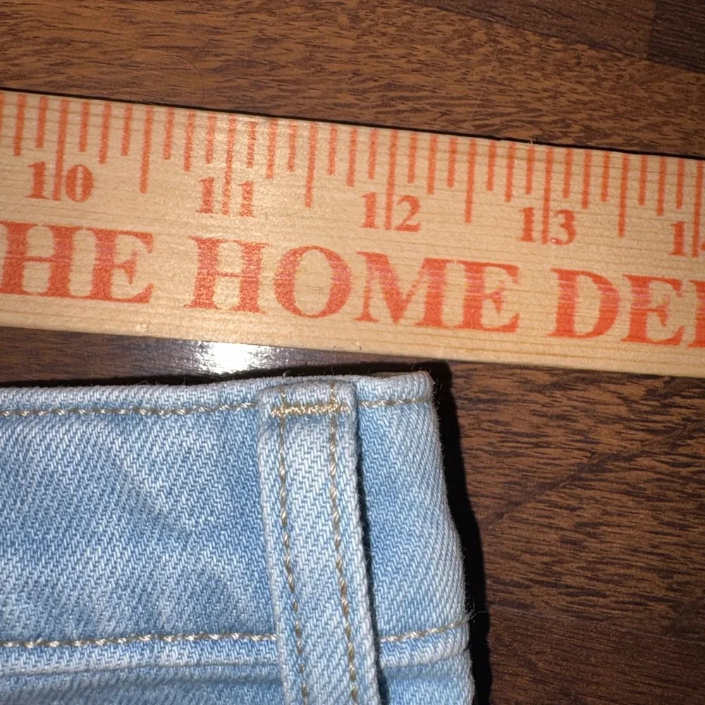 Old Navy Girls Light Wash High-Rise Flare Distressed Denim Jeans Size 10 NWOT